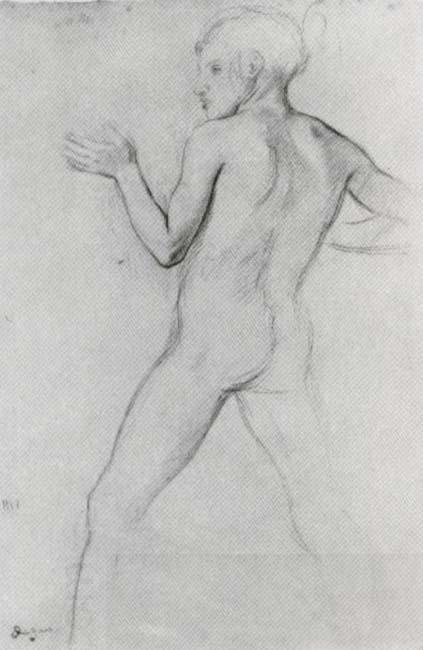 Edgar Degas Study of Boy in Attitude of Defence China oil painting art
